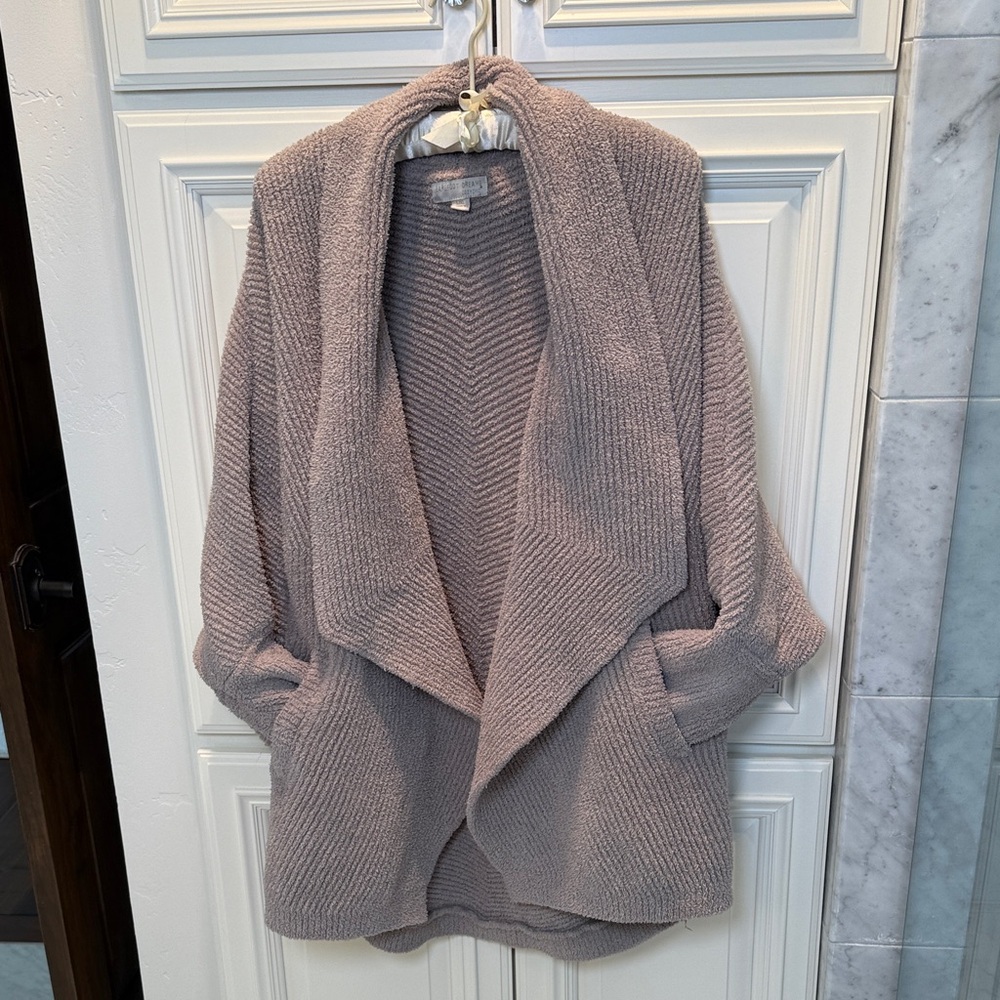 Barefoot Dreams Cozy Chic Women's Sweater in Soft Tan